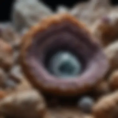 Cultural Interpretation of Geodes Artistic representation of the cultural significance of geodes