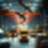 Illustration depicting efficient supply chain management