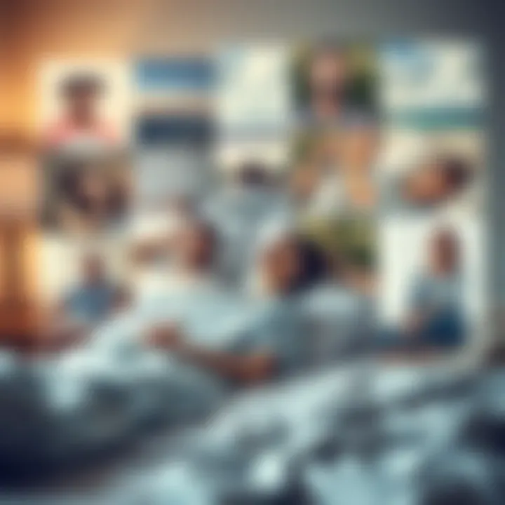 A collage of relaxation techniques for better sleep