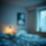 A serene bedroom setting promoting restful sleep