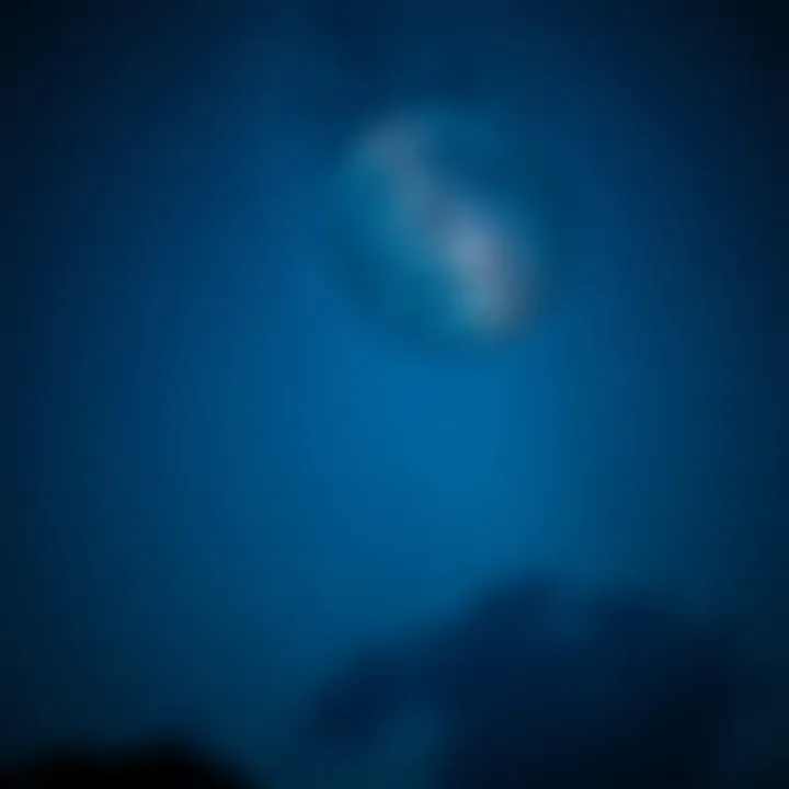 A tranquil night sky illustrating calmness and peace