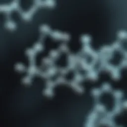 Molecular structure of boron complexes showcasing unique geometrical arrangements.