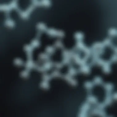 Molecular structure of boron complexes showcasing unique geometrical arrangements.