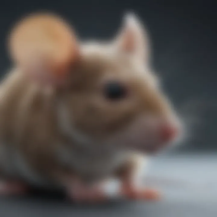 Close-up of a mouse showcasing its biological features