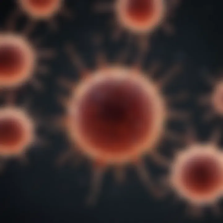 Diagram illustrating B cell activation and response