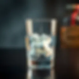 Baking soda tablets in a glass of water