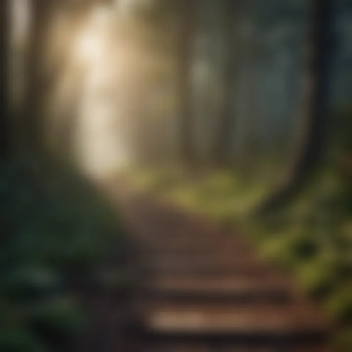 A path through a forest symbolizing the journey of personal growth