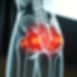 Diagram illustrating common musculoskeletal disorders causing buttock pain