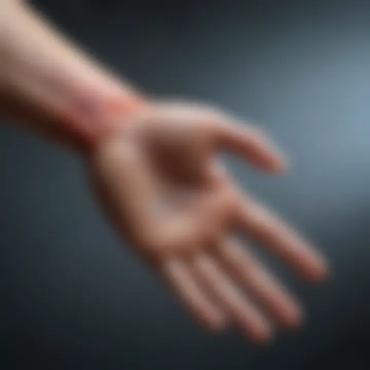 Visual representation of common symptoms experienced in Carpal Tunnel Syndrome.