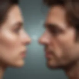 Abstract representation of narcissistic traits