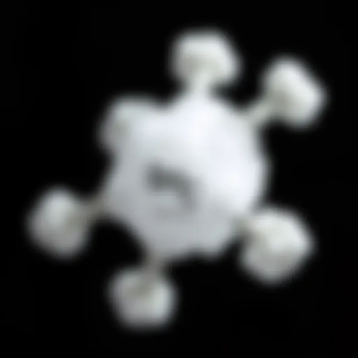 Chemical structure of sodium bicarbonate