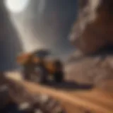 Cobalt mining operation showcasing machinery and extraction site