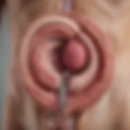 Illustration depicting the anatomy of an enlarged spleen