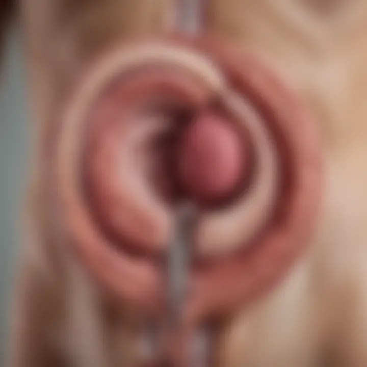 Illustration depicting the anatomy of an enlarged spleen