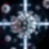 Illustration of HIV virus structure