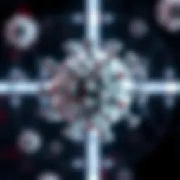 Illustration of HIV virus structure