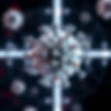 Illustration of HIV virus structure