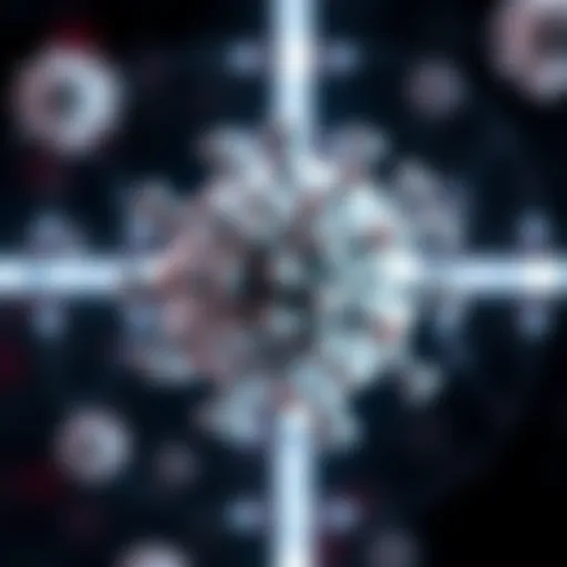 Illustration of HIV virus structure