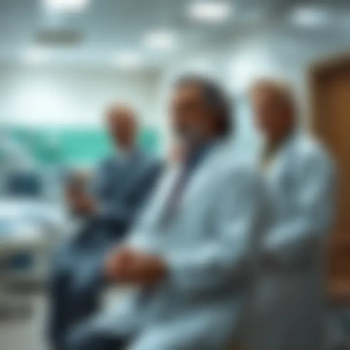 Pioneers in Joint Disease Treatment Illustration of key figures in joint disease hospital history