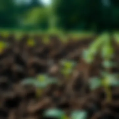 Impact of Soil Health Indicators on Agricultural Practices Graphical representation of soil health indicators and their impact on agriculture