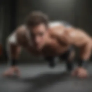 Advanced Push-Up Variations Visual representation of advanced push-up variations for enhanced muscle growth
