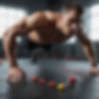 Balanced Training Regimen with Push-Ups Structured training regimen diagram integrating push-ups into a balanced workout plan