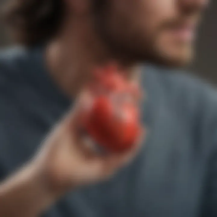 A visual representation of lifestyle choices contributing to heart health