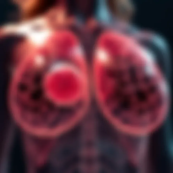 Diagram depicting the connection between breast density and fatty tissue