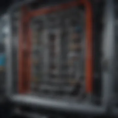 Cutaway view of a multiplex water chiller illustrating its internal mechanisms and functionality.