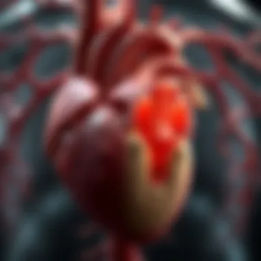 Anatomy of Mitral Valve Prolapse Illustration of a heart with mitral valve prolapse