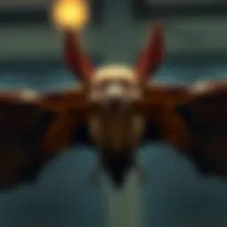 Skeletal structure of a bat highlighting unique adaptations