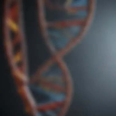 DNA double helix representation in a scientific context