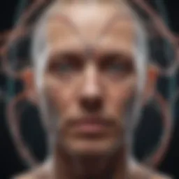 A visual representation of polyvagal theory illustrating the autonomic nervous system's pathways.