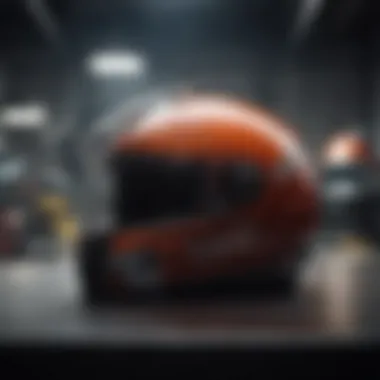 Advancements in Helmet Materials and Technology Innovative materials used in modern British motorcycle helmets, highlighting technology advancement.
