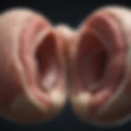 Anatomical illustration showcasing the structure of testicles