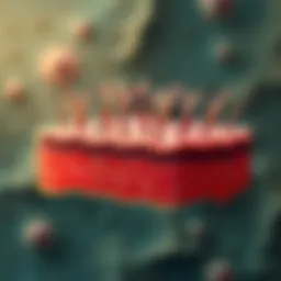 Illustration showing the biological mechanisms of hair follicle response to minoxidil