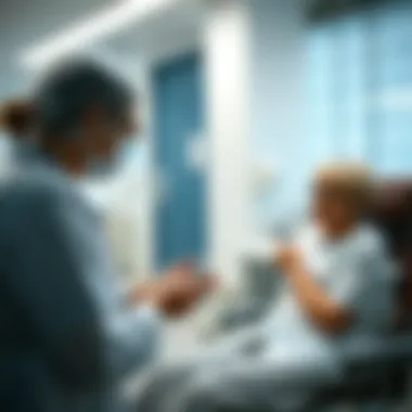 Patient-Centered Care in MS Treatment Patient discussing treatment options with a healthcare professional