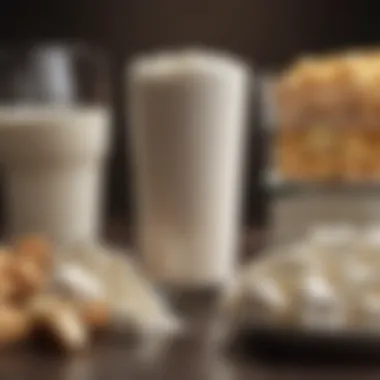 Dairy Delights: A Rich Source of Calcium A variety of dairy products showcasing high calcium content.