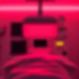 Red Light Therapy Device Illustration of red light therapy device in a clinical setting