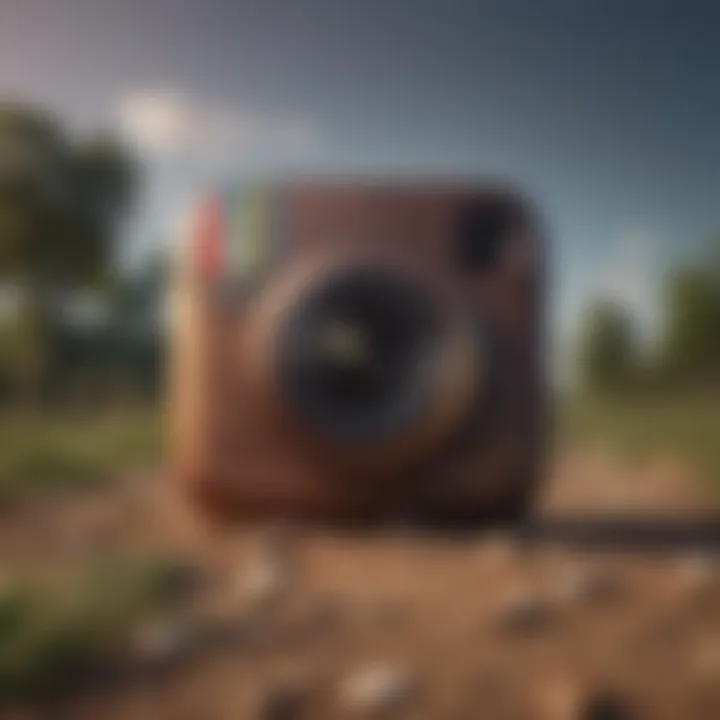 A visual representation of Instagram's aesthetic appeal, highlighting its photo-centric nature.
