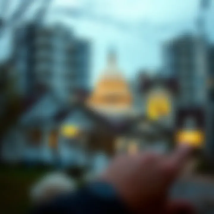 Government Influence on Housing Infographic illustrating government policies and their impact on housing prices.