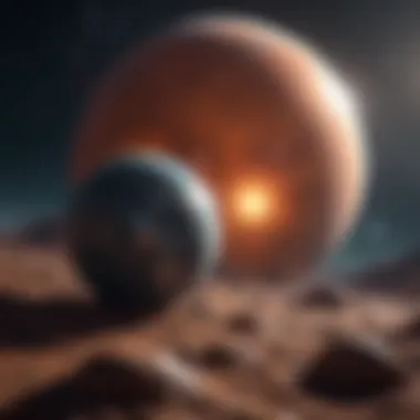 Exploring Exoplanets: Beyond Our Solar System An artistic representation of exoplanets orbiting their stars, symbolizing the search for life beyond our solar system.