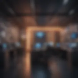 A vibrant small telecom office showcasing innovation.