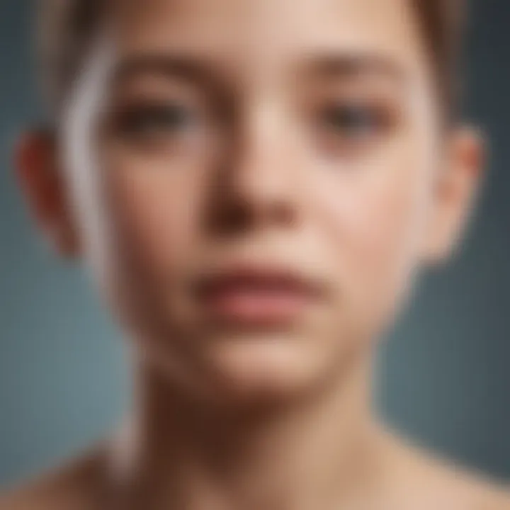 An infographic illustrating the key symptoms of rickets in children.
