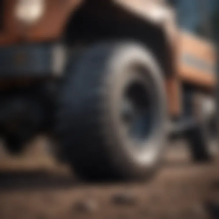 Heavy-duty vehicle tyres in a rugged environment