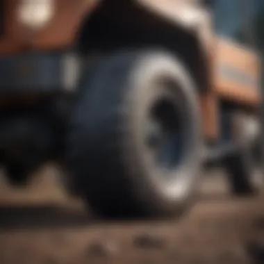 Heavy-Duty Vehicle Tyres Explained Heavy-duty vehicle tyres in a rugged environment