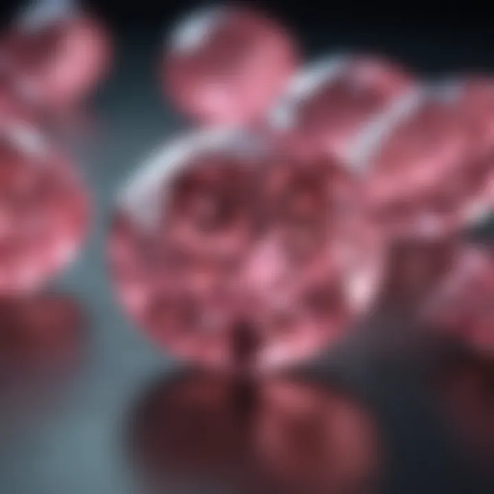 Visual representation of color enhancement techniques for diamonds