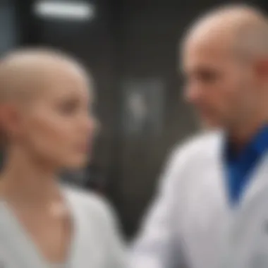 Medical professional discussing treatment options with a patient