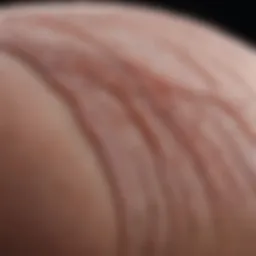 A detailed illustration of hair follicles affected by alopecia