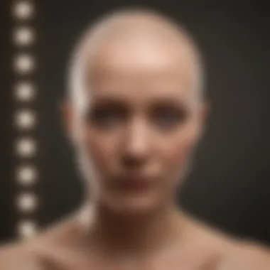 Psychological Considerations in Alopecia An artistic representation of the psychological impact of hair loss
